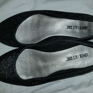 Lower East Side black sparkle ballet flats
